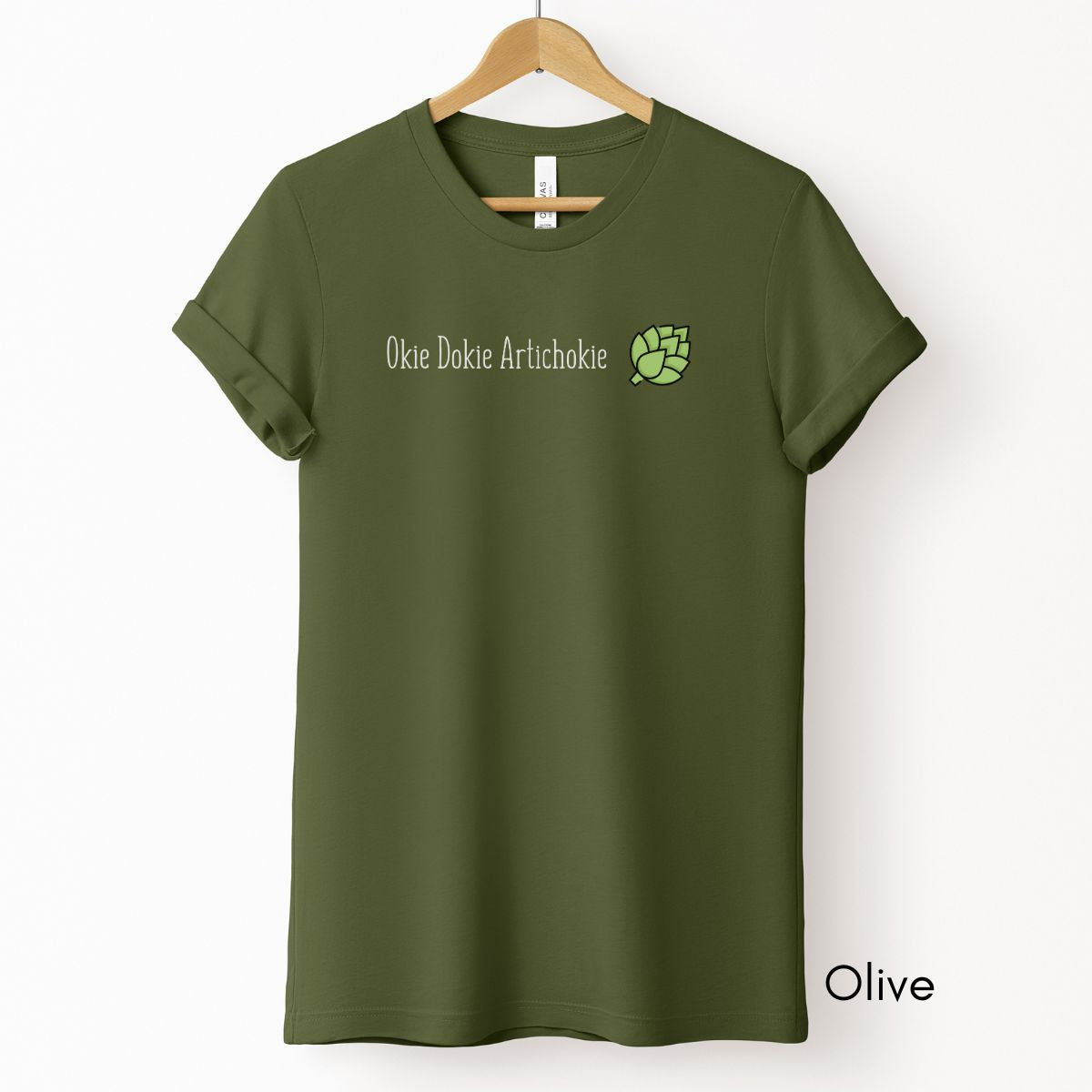 Okie Dokie Artichokie Unisex Light Weight Jersey T-shirt