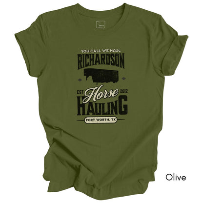 Custom Horse/Livestock Local Hauling Light Weight Jersey T-shirt