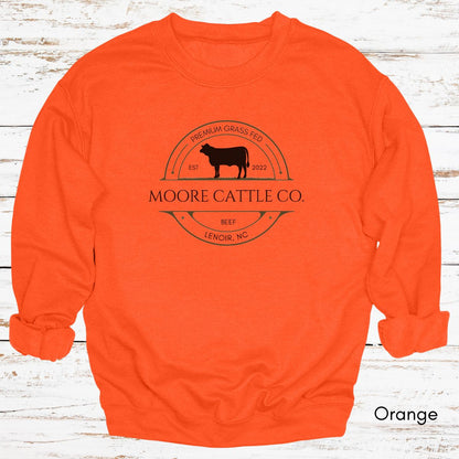 Custom Cattle Farm Heifer Version Unisex Crewneck Sweatshirt