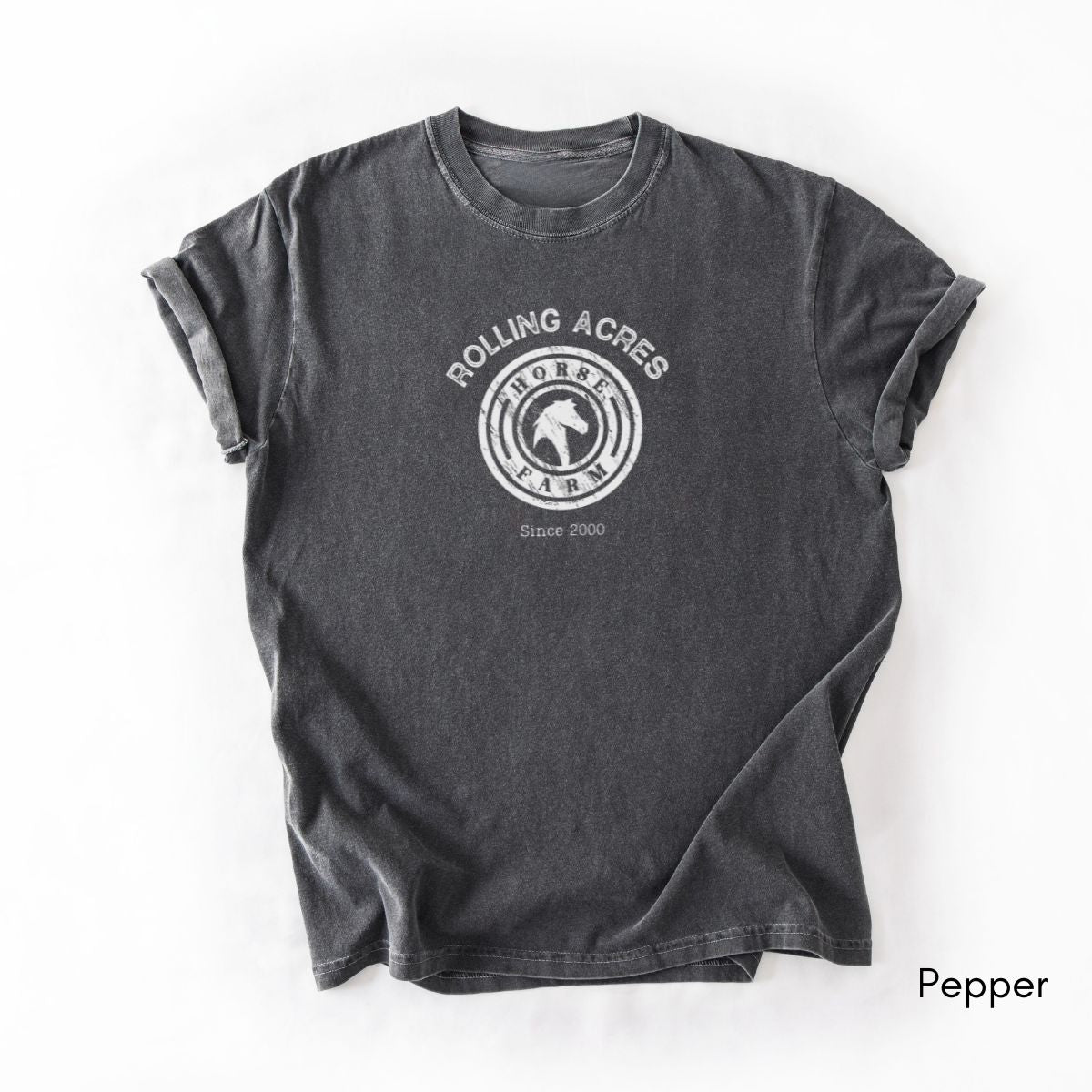 Custom Horse Farm Midweight Vintage Style T-shirt