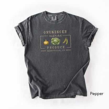 Custom Produce Farm Unisex Garment Dyed Midweight T-shirt