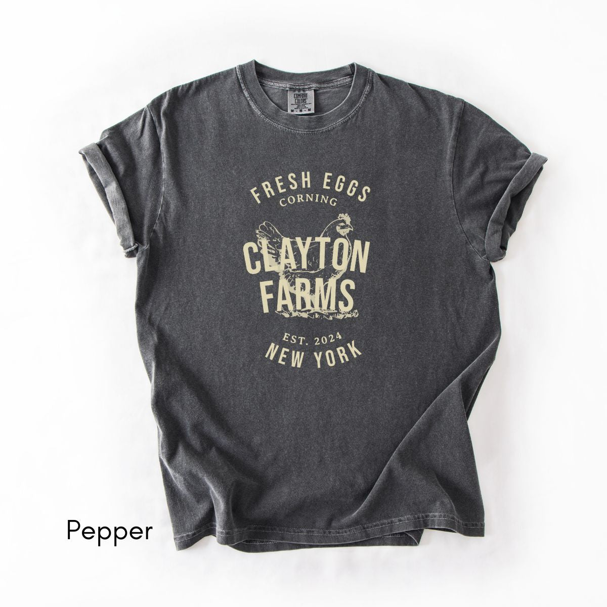 Custom Egg Farm Unisex Vintage Midweight T-shirt
