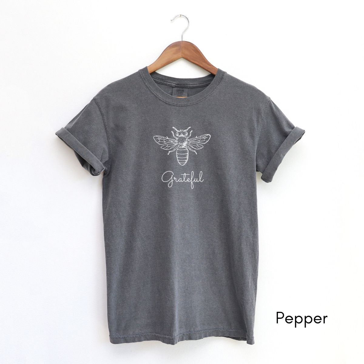 Bee Grateful Unisex Garment-Dyed Midweight T-shirt