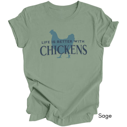 Life is Better With Chickens Light Weight Jersey T-shirt