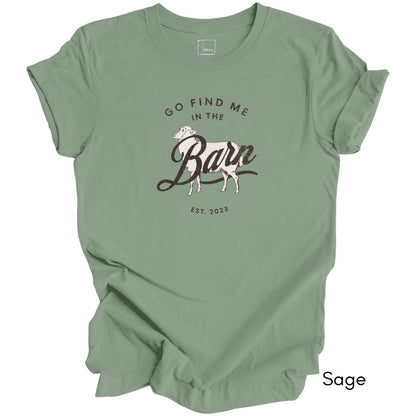 Find Me in the Sheep Barn Light Weight Jersey T-shirt