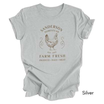 Custom Homestead/ Farm Chicken Tshirt
