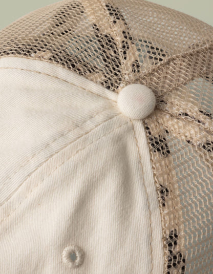 There's No Crying in Homesteading - Women's Washed Mesh-Back Baseball Cap, Gift for Mom/Homesteader