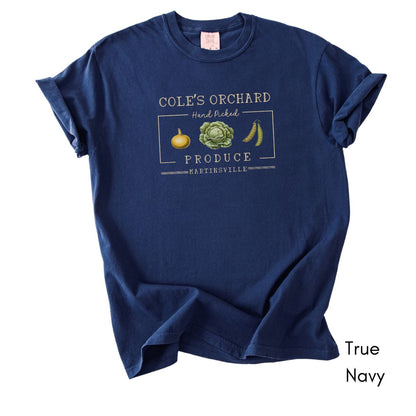 Custom Produce Farm Unisex Garment Dyed Midweight T-shirt