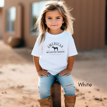 American Quarter Horse YOUTH/KIDS Unisex Light Weight T-shirt