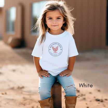 Custom TODDLER Chicken Egg Farm Patriotic Style Unisex Light Weight Jersey T-shirt