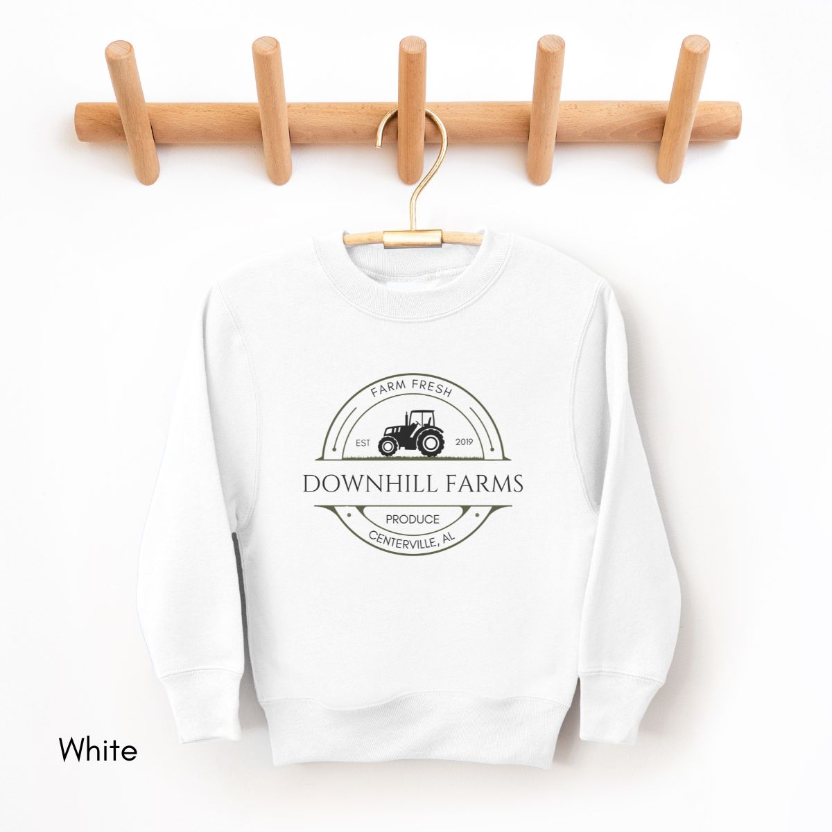Custom Farm YOUTH/KIDS Tractor Crewneck Sweatshirt