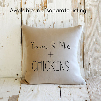 Chicken Flock Pillow - Lumbar Pillow