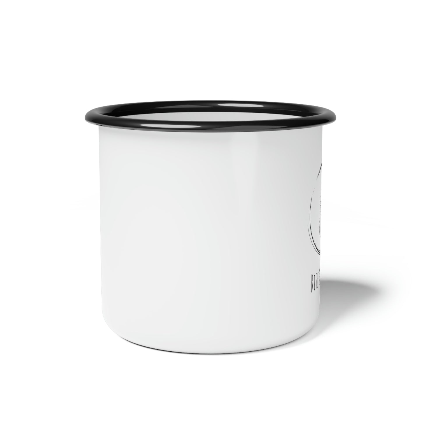 Rise & Shine Enamel Camp Cup