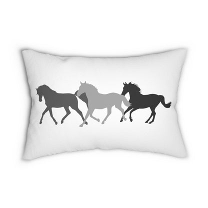 Horse Herd Pillow - Lumbar Pillow