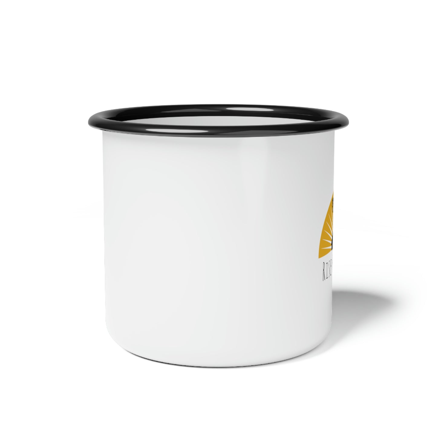 Rise & Shine Enamel Camp Cup