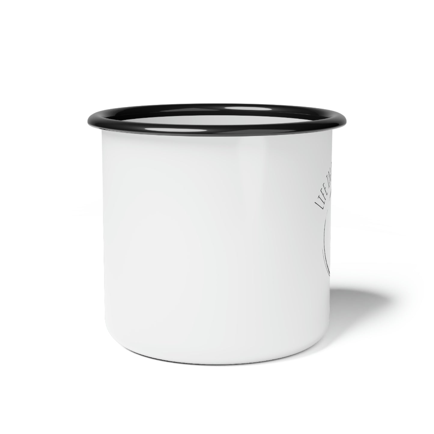 Life in the slow lane Rooster Enamel Camp Cup