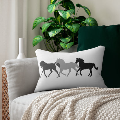 Horse Herd Pillow - Lumbar Pillow
