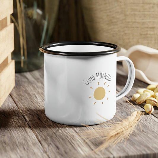 Good Morning Sunshine Enamel Camp Cup